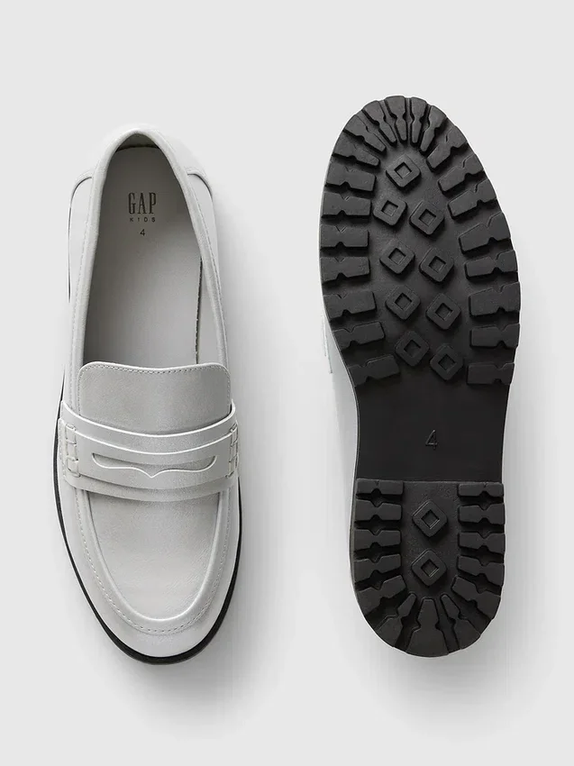 Çocuklar İçin Metalik Loaferlar