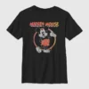 Çocuklar İçin Mickey ve Arkadaşları Vintage Grafik Tişört