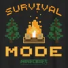 Çocuklar İçin Minecraft Hayatta Kalma Modu Grafik Tişört