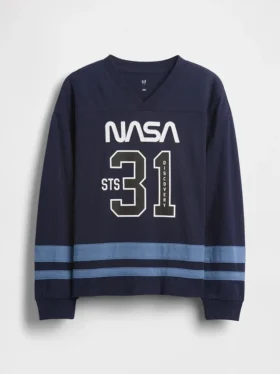 Çocuklar İçin NASA Rahat Jersey Tişört