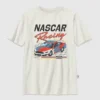 Çocuklar İçin Nascar Retro Yarışçı Desenli Tişört