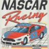 Çocuklar İçin Nascar Retro Yarışçı Desenli Tişört
