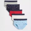 Çocuklar İçin Organik Esnek Pamuklu Americana Slip (5'li Paket)
