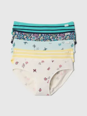 Çocuklar İçin Organik Esnek Pamuklu Bikini Külot (5'li Paket)