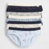 Çocuklar İçin Organik Esnek Pamuklu Bikini Külot (5'li Paket)