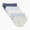 Çocuklar İçin Organik Esnek Pamuklu Bikini Külot (5'li Paket)