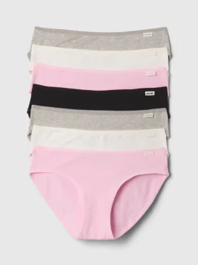 Çocuklar İçin Organik Esnek Pamuklu Bikini Külot (7'li Paket)