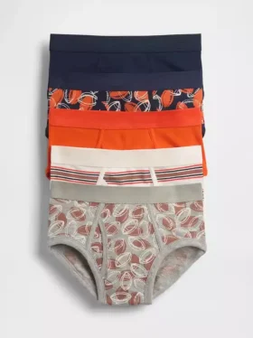 Çocuklar İçin Organik Esnek Pamuklu Slip (5'li Paket)