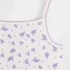 Çocuklar İçin Organik Fırçalanmış Pamuklu Pijama Cami ve Şortlar Seti