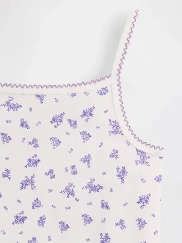 Çocuklar İçin Organik Fırçalanmış Pamuklu Pijama Cami ve Şortlar Seti