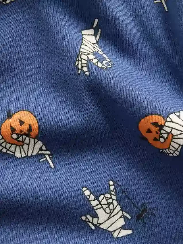 Çocuklar İçin Organik Fırçalanmış Pamuklu Pijama Seti
