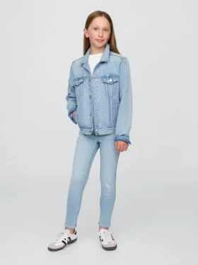 Çocuklar İçin Orta Bel Çekip Giyilebilen Jeggings