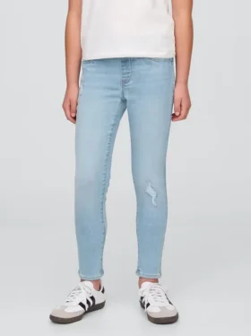 Çocuklar İçin Orta Bel Çekip Giyilebilen Jeggings