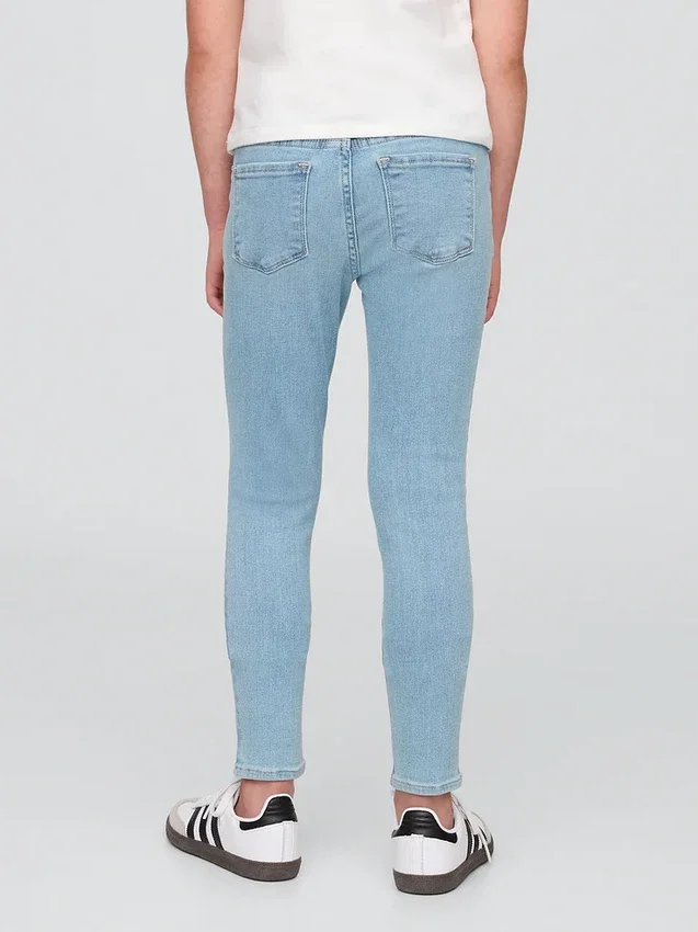 Çocuklar İçin Orta Bel Çekip Giyilebilen Jeggings