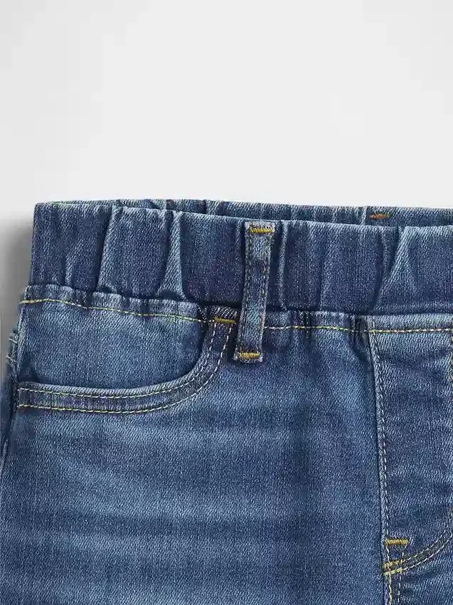 Çocuklar İçin Orta Bel Çekip Giyilebilen Jeggings