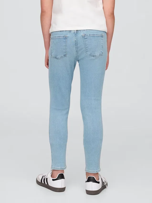 Çocuklar İçin Orta Bel Çekip Giyilebilen Jeggings