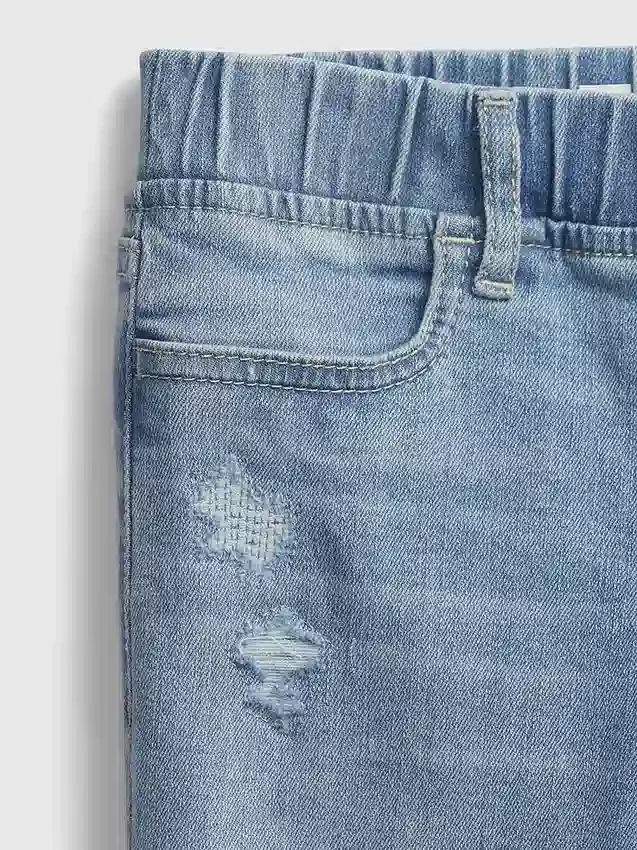 Çocuklar İçin Orta Bel Çekip Giyilebilen Jeggings