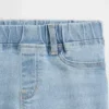 Çocuklar İçin Orta Bel Çekip Giyilebilen Jeggings