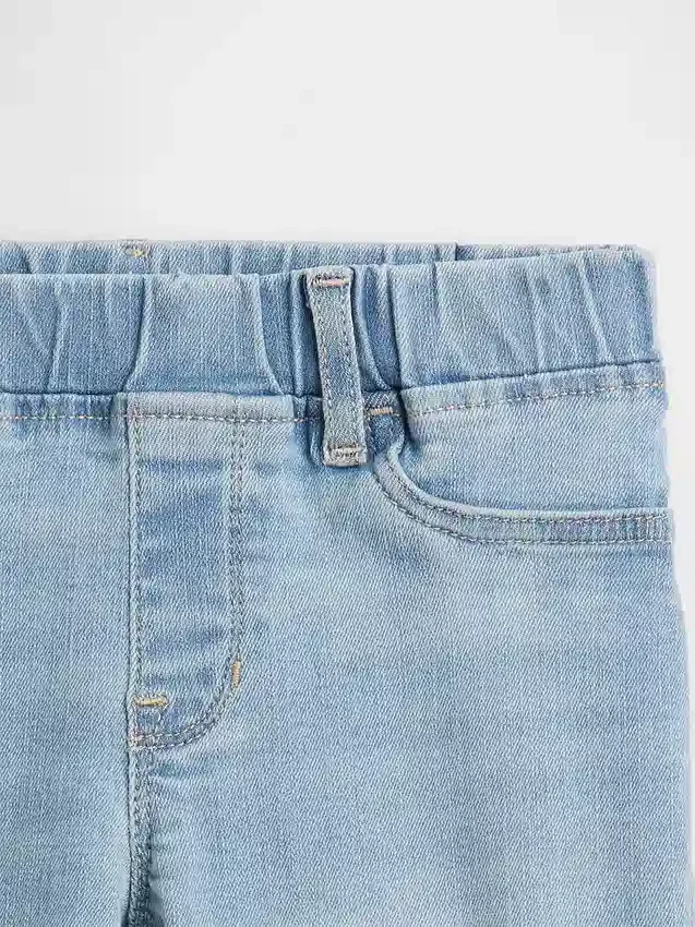 Çocuklar İçin Orta Bel Çekip Giyilebilen Jeggings