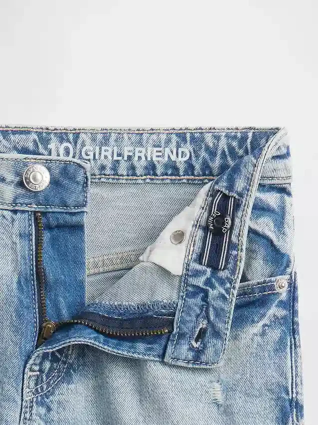 Çocuklar İçin Orta Bel Girlfriend Jean'leri