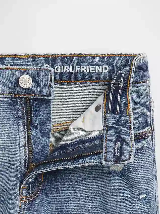 Çocuklar İçin Orta Bel Girlfriend Jean'leri