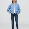Çocuklar İçin Orta Bel Günlük Süper Skinny Jean'ler