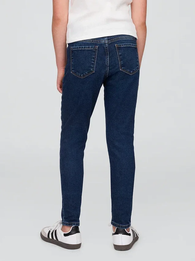 Çocuklar İçin Orta Bel Günlük Süper Skinny Jean'ler