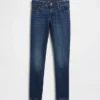 Çocuklar İçin Orta Bel Günlük Süper Skinny Jean'ler