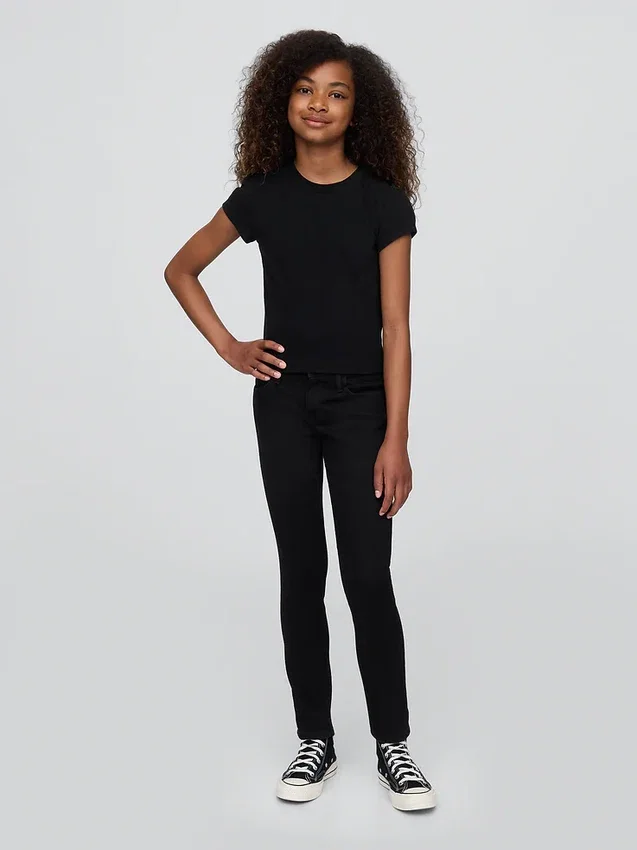 Çocuklar İçin Orta Bel Skinny Jean'ler