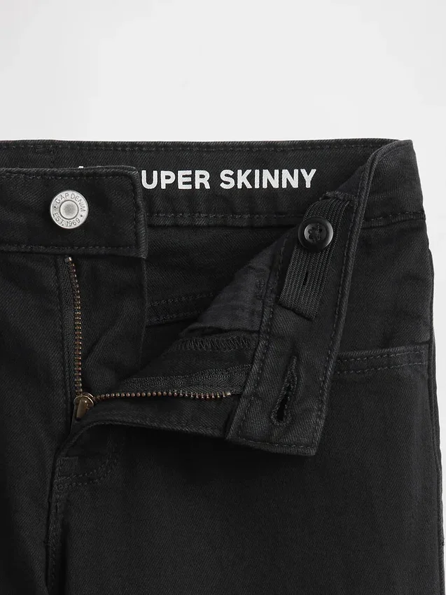 Çocuklar İçin Orta Bel Skinny Jean'ler