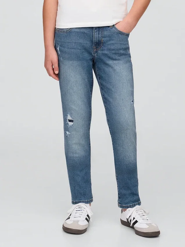 Çocuklar İçin Orta Bel Süper Skinny Jean'ler
