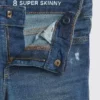 Çocuklar İçin Orta Bel Süper Skinny Jean'ler