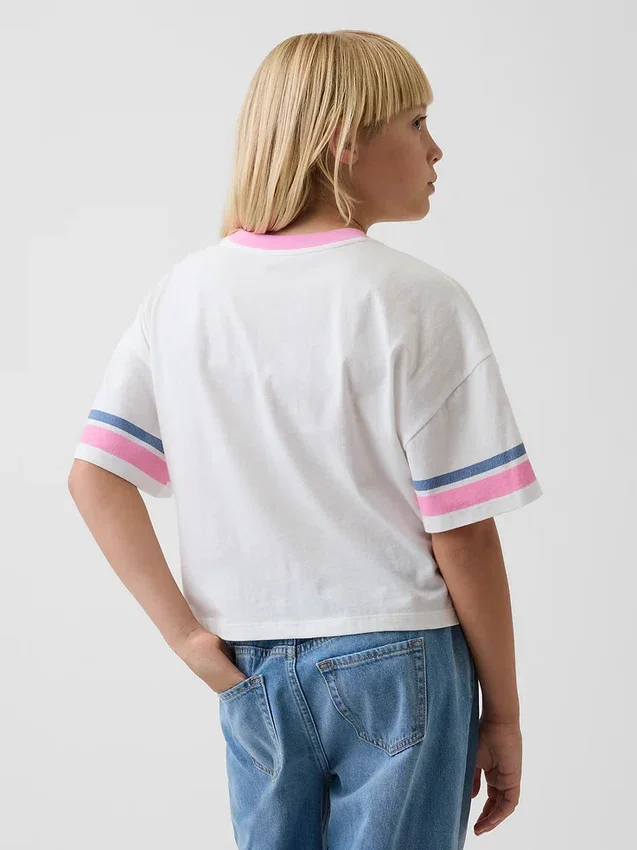 Çocuklar İçin Oversized Boxy Grafik Tişört