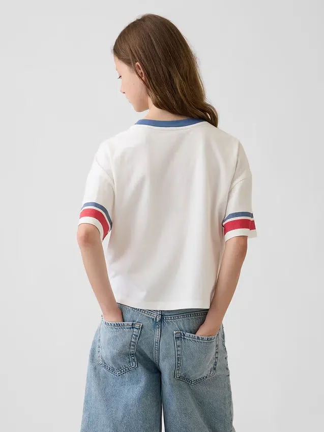 Çocuklar İçin Oversized Boxy Grafik Tişört