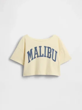 Çocuklar İçin Oversized Geniş Yaka Tişört