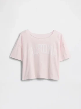 Çocuklar İçin Oversized Geniş Yaka Tişört