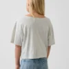 Çocuklar İçin Oversized Geniş Yaka Tişört