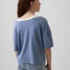 Çocuklar İçin Oversized Geniş Yaka Tişört