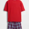Çocuklar İçin Oversized Geri Dönüştürülmüş Pijama Şort Seti