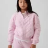 Çocuklar İçin Oversized Kapitone Fermuarlı Ceket