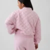 Çocuklar İçin Oversized Kapitone Fermuarlı Ceket