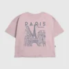 Çocuklar İçin Paris Çizim Desenli Tişört