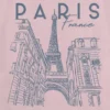 Çocuklar İçin Paris Çizim Desenli Tişört