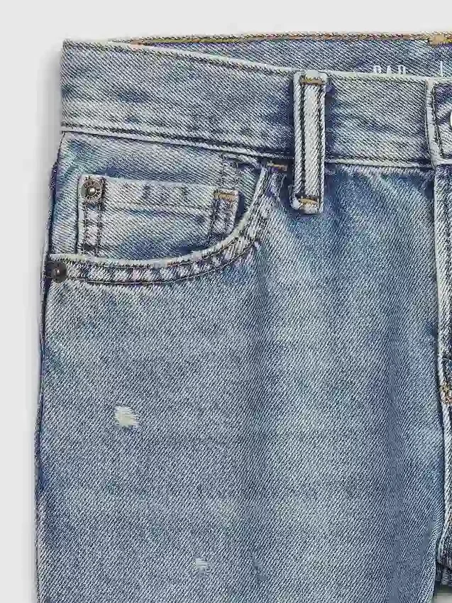 Çocuklar İçin Rahat Düz Kesim Jean'ler