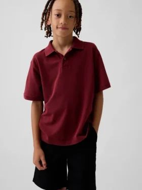 Çocuklar İçin Rahat Kesim Pike Polo Tişört