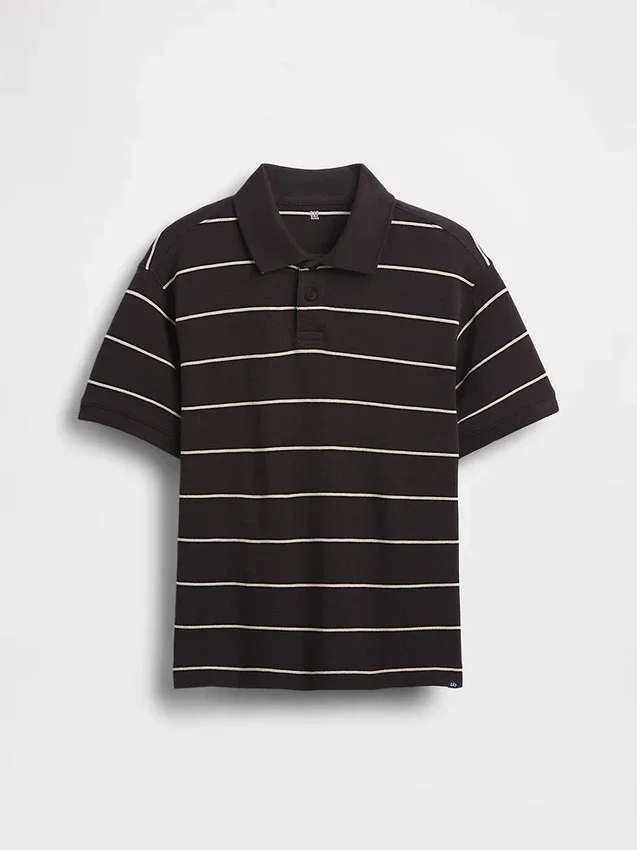 Çocuklar İçin Rahat Kesim Pike Polo Tişört