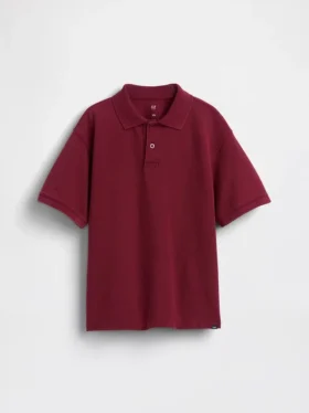 Çocuklar İçin Rahat Kesim Pike Polo Tişört