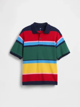 Çocuklar İçin Rahat Kesim Pike Polo Tişört