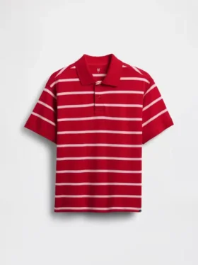 Çocuklar İçin Rahat Kesim Pike Polo Tişört