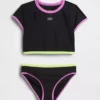 Çocuklar İçin Rash Guard Yüzme İki Parçalı